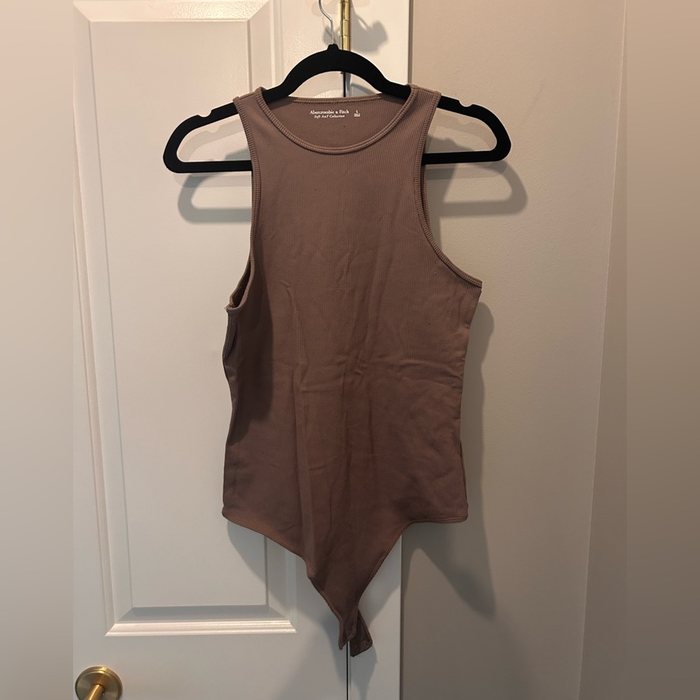 Abercrombie and Fitch Ribbed Halter Bodysuit - Picture 2 of 4